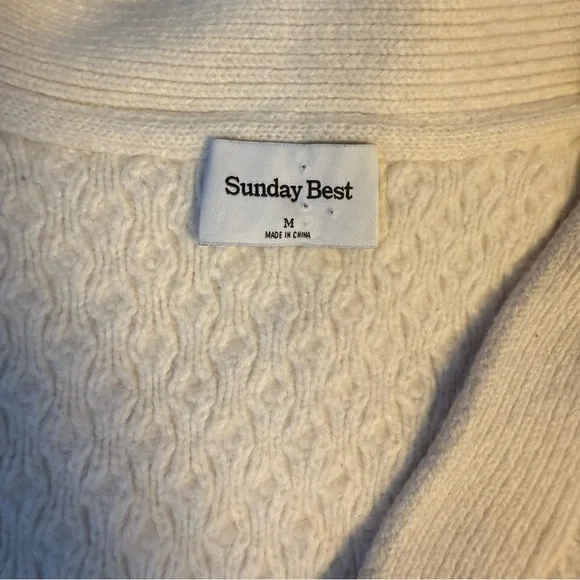 Aritzia Sunday Best Cooper Cable Knit Cardigan - Ivory - Picture 13 of 15